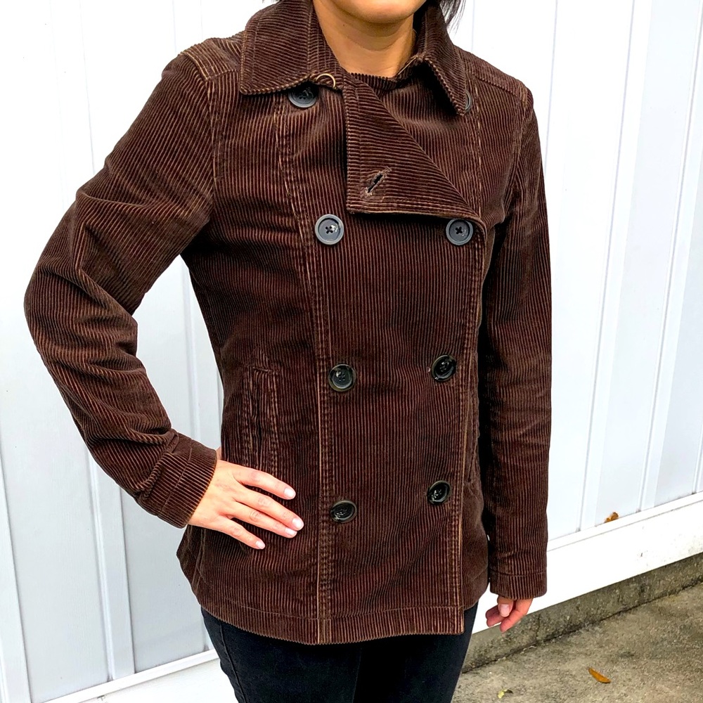 Brown Corduroy Pea Coat Gap Factory Accepting any reasonable offer!
